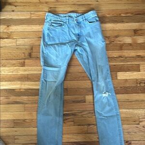 Light Blue Distressed Jeans